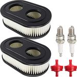 ZAMDOE Air Filter Replacement for Briggs & Stratton 500EX 550E 550EX 575EX 625EX 675EXI 725EXI Series Lawn Mower Engines, Replace 798452 593260 5432 5432K, with Spark Plugs Fuel Filters