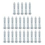 25pcs M4×38 Plasterboard Fixings Hollow Wall Anchor Hollow Wall Fixings Drywall Anchor Plugs m4 Wall Anchor Dry Wall Anchor Screws Heavy Duty Metal Fixings Anchors for Drywall Sheetrock Wall Fixings