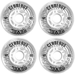 Alkali Revel Clear Indoor Soft 76A Roller Inline Hockey Wheels (68mm)