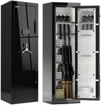 Fireproof Safe with Digital Lock – Heavy-Duty 8.12 cu.ft Large Gun Safe for Home, Office & Business | Secure, Durable & Stylish Design | Waterproof & Burglar-Proof (BLACK)
