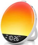 DreamSky Sunrise Alarm Clock Radio White Noise Sound Machine for Bedroom - Dual Wake up Light Alarm for Heavy Sleeper Adult Kids, Bluetooth Speaker FM Radio, 26 Sleep Sounds for Baby, Night Light Gift