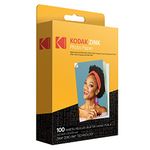 KODAK 2"x3" Premium Zink Photo Paper (100 Sheets) Compatible with KODAK PRINTOMATIC, KODAK Smile and Step Cameras and Printers, White