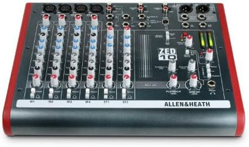 Allen & Heath ZED-10 Four Mono Mic/Lines with 2 Active D.I. and 3 Stereo Line Inputs