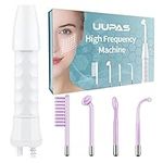 High Frequency Wand - UUPAS Portable Handheld High Facial Frequency Wand with 4 Pcs Argon Tubes Skin Tightening Machine for Acne Firming Skin Rejuvenation Wrinkle Removal