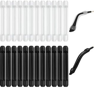 12 Paires Coussins d'Oreille en Silicone pour Lunettes Coussinets de Lunettes Antidérapants Crochet d'Oreille Support de Sangle de Lunettes pour Lunettes de Lecture (Color Set 2)