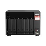 QNAP TS-673A-8G 6 Bay Desktop NAS Enclosure - 8GB RAM, AMD Ryzen Quad-core 2.2 GHz Processor - with 2.5GbE connectivity & supporting PCIe expansion