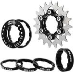 MUQZI Bike Single Speed Freewheel Kit Single Speed Conversion Kit for MTB Fixed Gear Road Bike, 19T