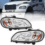 Sunhua Headlight Assembly Compatible with 2004-2013 Freightliner M2, Headlamps Head Lights Lamp Assembly Left&Right