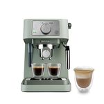 De'Longhi Manual Coffee Machine Stilosa EC260.GR, 15 Bar Pressure, Cappuccino System, Automatic Switch-Off, Compatible with ESE pods, 2 Level Tray, Capacity 1L, Green