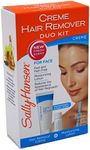 Sally Hansen Creme Hair Remover Duo Kit For Face (3 Pack)