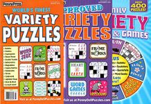 Penny Press Variety Puzzles 3-Pack (Family, Approved, and World's Finest)