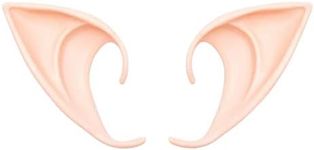 (1 Pair-Short) - GREAT & LUCKY Cosplay Fairy Pixie Elf Ears - Soft Pointed Tips Anime Party Dress Up Costume Masquerade Accessories for Halloween Christmas Party