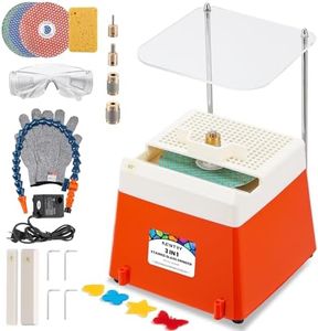 NEWTRY 3-in-1 Stained Glass Grinder, Portable Mini Grinder Machine for Curves & Angles Grinding & Drilling, Stained Glass Kit for Ceramic Polishing, Mosaics Arts & Decoration