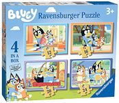 Ravensburger Bluey Toys - 4 in Box Jigsaw Puzzles for Children Age 3 Years Up - 12, 16, 20, 24 Pieces - Gifts for Kids