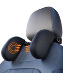 Zawaer Car Headrest, Car Headrest, Car Headrest, Side Car Headrest, Head Support Child Car, 360 Degrees Adjustable Breathable Leather Supports Car Head for Adults Child. Black