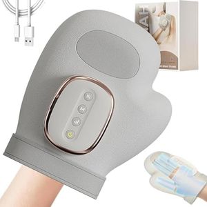 Hand Massager Machine with Heat and Compression, 3 Modes 3 Heats 5 Intensities, Cordless Portable Therapy Hand Massage Glove for Arthritis & Carpal Tunnel Relief, Electric Wrist Fingers Palm Massager
