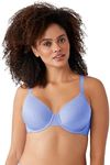 Wacoal Women's Back Appeal Full Coverage T-Shirt Bra, Blue Hydrangea, 34E