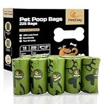 Petclay Dog Poo Bags Biodegradable, 100% Leak Proof and Thick dog waste bags - Extra thick dog poop bags (225)