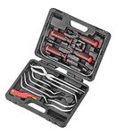 Kauplus Brake Service Kit, 14-Piece Professional Drum Brake Tool Set w/Brake Lining Gauge…