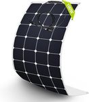 Newpowa 100W 12V Flexible Solar Panel 100 Watt 12 Volt Semi-Flexible Bendable Mono Lightweight Off-Grid Solar Power photovoltaic for Marine, Boat, RV, Motorhome, Cabin, Van, Uneven Surfaces