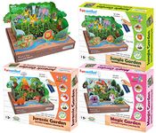 Funvention Combo of 3 Jungle + Jurassic + Magic Garden Sprinkler Irrigation DIY STEM Learning Kit for Kids