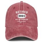 Retirement Gifts for Men Women Retired Hat Gift Ideas Embroidered Baseball Cap, Retired 2023-2, One Size