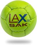 Lax Sak Lacrosse Training Ball. Same Size & Weight As Official Lacrosse Ball. Great for All Levels of Players. Use Indoors & Outdoors for Practice & Training. Less Bounce & Minimal Rebounds., Lime Green, 6 Balls