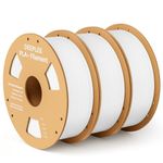 DEEPLEE PLA Plus 1.75mm Filament White 3kg, PLA+ 3D Printer Filament with Dimensional Accuracy +/- 0.02mm, Fits for Most FDM 3D Printers