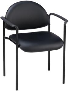 Lorell Reception Guest Chair, Black