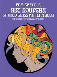 Art Nouveau Stained Glass Pattern Book: 104 Designs for Workable Projects