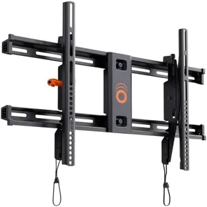 ECHOGEAR Wall Mount TV Bracket for TVs Up to 90" - Low Profile Design Tilts to Eliminate Glare - Includes Drilling Template & Can Be Leveled After Install - UL Listed for Safety