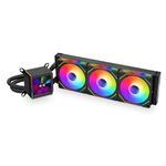 Lian Li GA II LCD 360MM AIO - Asetek 8th Gen - 2.88” IPS LCD screen liquid cooler - Screen recording for videos and photos - Pre-installed daisy-chained ARGB fans or UNI FAN SL-INF fans (GA2ALCD36INB)