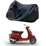 ANTHUB Waterproof Scooter Cover Compatible with Vespa VXL 150 Quality Fabric Dustproof UV Protection (Black)