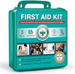 General Medi 360 Pieces Hardcase First Aid Kit - Comprehensive Large First Aid Box Contains Premium Medical Supplies for Travel, Home, Office, Vehicle, Camping, Workplace & Outdoor