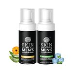 Skin Elements Intimate Wash for Men Combo | Tea Tree Oil & Menthol | pH Balanced Foaming Hygiene Wash | Controls Sweat & Bad Odor | Cools and Refreshes Intimate Area |120 ml | Pack of 2 |