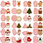 24 Pieces Christmas Cookie Stamps G