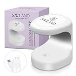 Saviland Mini Nail Lamp - 16W U V/LED Nail Dryer U V Light for Nails for Gel Nail Polish, Poly Builder Nail Gel, Glue Gel, Nail Art Tools for Starters Home DIY Professionals Salon