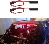 INJORA RC LED Lights 2pcs RC Exalted Brake Light Stop Lamp for 1/10 RC Crawler Axial SCX10 90046 Wraith RR10 Traxxas TRX-4 D90 Tamiya (32mm)