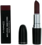 MAC Matte Creamy Lipstick, Intense Reddish-Burgundy Colour, for Unisex-Adults, Glides Softly Over the Lips, 3g