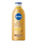NIVEA Q10 Firming + Glow Body Lotion | Firmer-Feeling Skin | Gradual Tanning Lotion without sun exposure |Firming Body Lotion | Daily Moisturizer | For all skin types | 400mL