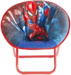 Idea Nuova Marvel Spiderman 19” Frame Folding Toddler Saucer™ Chair with Cushion, Ages 3+