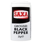 Saxa Ground Black Pepper (25G) - Pack Of 2