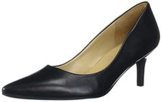 Naturalizer Women's Everly Pump, Black Leather, 8.5