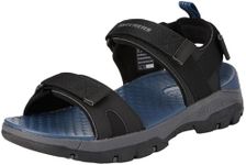 Skechers Men's Tresmen-Garo Open Toe Water Sandal, Black Mesh Synthetic, 10.5