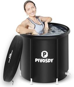 Sanbron Ice Bath Tub for Fitness Enthusiasts and Athletes - Easy Install, Tear-Resistant, Multi-Layered Protection for Frozen Bath Therapy and Rapid Recovery - Portable Cold Plunge Tub,Hot Tub Water