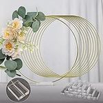 YALLOVE 10 PCS 12 Inch Floral Hoop 