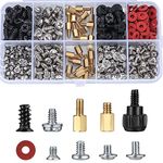 380 Pcs Computer Screw Assortment Kits, PC Motherboard Spacers Screws #6-32 Male to M3 Female Standoffs Sets for Hard Drive Fan Power Graphics Chassis SSD CD-ROM Computer Repair Screws