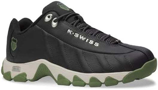 K-Swiss Men's ST329 CMF Sneaker, Asphalt/Blanc/Watercress, 10 M