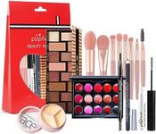 FantasyDay All In One Makeup Kit,Full Starter Cosmetics Set with Eyeshadow Palette, Lipstick Palette, Eyebrow Pencil, Concealer, Mascara,Makeup Brush, Gift Set for Women,Girls & Teens#A01