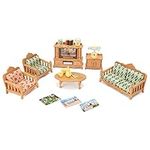 Dollhouse Furniture Set for Kids Toys Miniature Doll house Accessories Pretend Play Toys for Boys Girls & Toddlers Age 3+ With living room, sofa, TV...